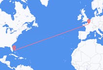 Flyrejser fra Frihavn, Bahamas til Paris, Frankrig