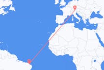 Flyreiser fra Aracati, Brasil til Innsbruck, Østerrike