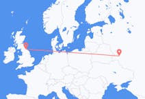 Flights from Bryansk, Russia to Durham, England, the United Kingdom