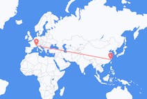 Flyg från Wenzhou, Kina till Turin, Italien