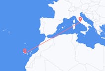 Flights from San Sebastián de La Gomera, Spain to Rome, Italy