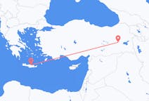 Vluchten van Mus, Turkije naar Iraklion, Griekenland
