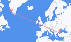 格陵兰出发地 帕缪特飞往格陵兰目的地 伊斯坦堡的航班