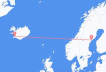 スウェーデンのオルンスコルツヴィクからから、アイスランドのレイキャビクまでのフライト