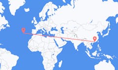Flights from Huizhou, China to Ponta Delgada, Portugal