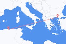 出发地 阿尔及利亚出发地 贝贾目的地 希腊亞歷山德魯波利斯的航班