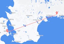 Flyg från Karlskrona, Sverige till Köpenhamn, Danmark