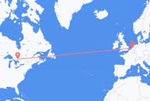 Flyrejser fra Større Sudbury, Canada til Rotterdam, Holland