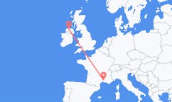 Flyreiser fra Nimes, Frankrike til Derry, Nord-Irland