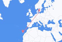 스웨덴 말뫼에서 출발해 스페인 산타 크루즈 데 테네리페로(으)로 가는 항공편