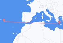 Flights from Santa Maria Island, Portugal to Chania, Greece