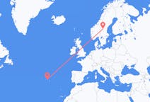 Flights from Sveg, Sweden to Terceira Island, Portugal