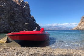 NEU: Schnellboot mit Kapitän-Schwimmen und Schnorcheln in der Mirabello-Bucht – halber Tag