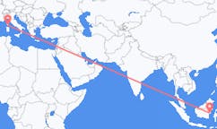 Flyg från Balikpapan, Indonesien till Figari, Frankrike
