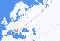 Flights from Tirana, Albania to Beloyarsky, Russia