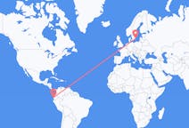 Flights from Manta, Ecuador to Kalmar, Sweden