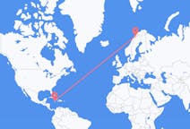 Flyrejser fra Montego Bay, Jamaica til Narvik, Norge