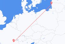 Flüge von Palanga, Litauen nach Lyon, Frankreich