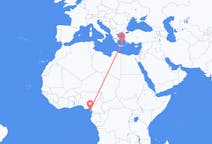 出发地 赤道几内亚马拉博目的地 希腊圣托里尼的航班
