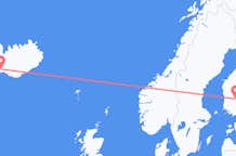 フィンランドのタンペレから、アイスランドのレイキャビク行きフライト