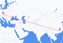 Flyreiser fra Ganzhou, Kina til Linz, Østerrike