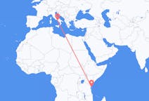 Flüge von Pemba-Insel, Tansania nach Neapel, Italien