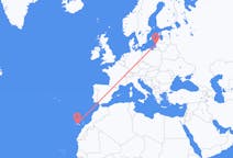 Рейсы из Паланги, Литва на Тенерифе, Испания