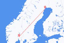 Vluchten van Lulea, Zweden naar Oslo, Noorwegen
