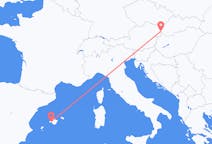 Flights from Palma de Mallorca in Spain to Bratislava in Slovakia