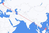 Flyg från Tawau, Malaysia till Warszawa, Polen