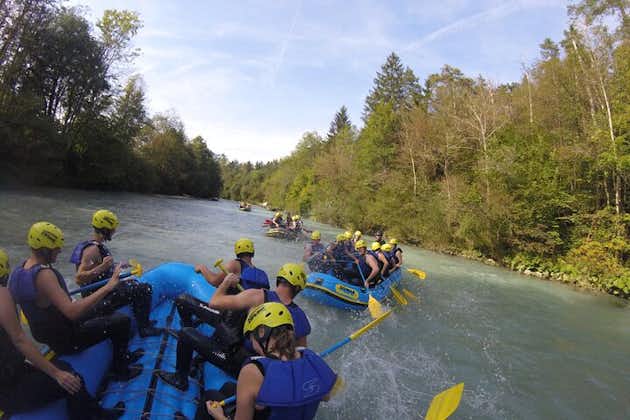 rafting sur la rivière sava à bled slovénie, le meilleur rafting de la région