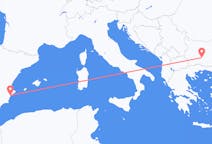 Loty z Płowdiw, Bułgaria do Alicante, Hiszpania
