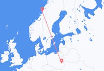 Vluchten van Brønnøysund naar Lublin