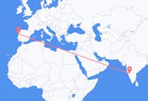 Flyg från Hubli-Dharwad, Indien till Porto, Portugal