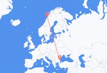 Flights from Burgas, Bulgaria to Bodø, Norway