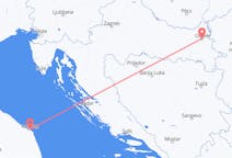 Flyrejser fra Osijek, Kroatien til Ancona, Italien