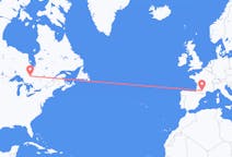 Flyrejser fra Timmins, Canada til Toulouse, Frankrig