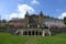 photo of new castle of ansembourg located in central Luxembourg, in valley of seven castles. The picture was taken in May 2019. Spring time and wonderful weather.