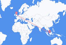 Flyrejser fra Kuching, Malaysia til Manchester, England