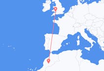 Flyreiser fra Quarzazate, Marokko til Cardiff, Wales