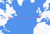 Flyreiser fra Boston, USA til Bergerac, Frankrike