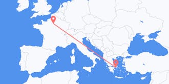 Flyg från Frankrike till Grekland