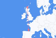 Flug frá Inverness, Skotlandi til Bilbao, Spáni