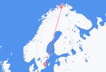 Flyreiser fra Lakselv, Norge til Kalmar, Sverige