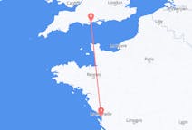 Flyg från La Rochelle, Frankrike till Bournemouth, England