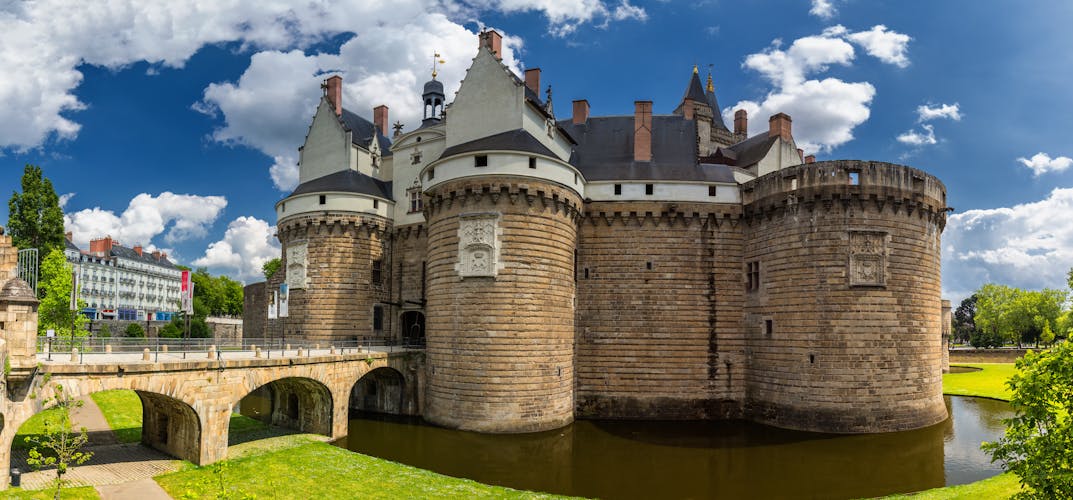 Photo of castle of the Dukes of Brittany (Chateau des Ducs de Bretagne) in Nantes, France.