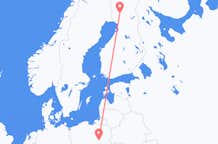 Flug frá Varsjá, Póllandi til Rovaniemi, Finnlandi