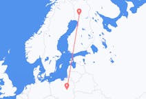 Flights from Warsaw in Poland to Rovaniemi in Finland