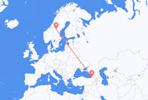 Flyreiser fra Batumi, Georgia til Östersund, Sverige