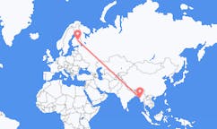 Flights from Ann, Myanmar (Burma) to Kuopio, Finland